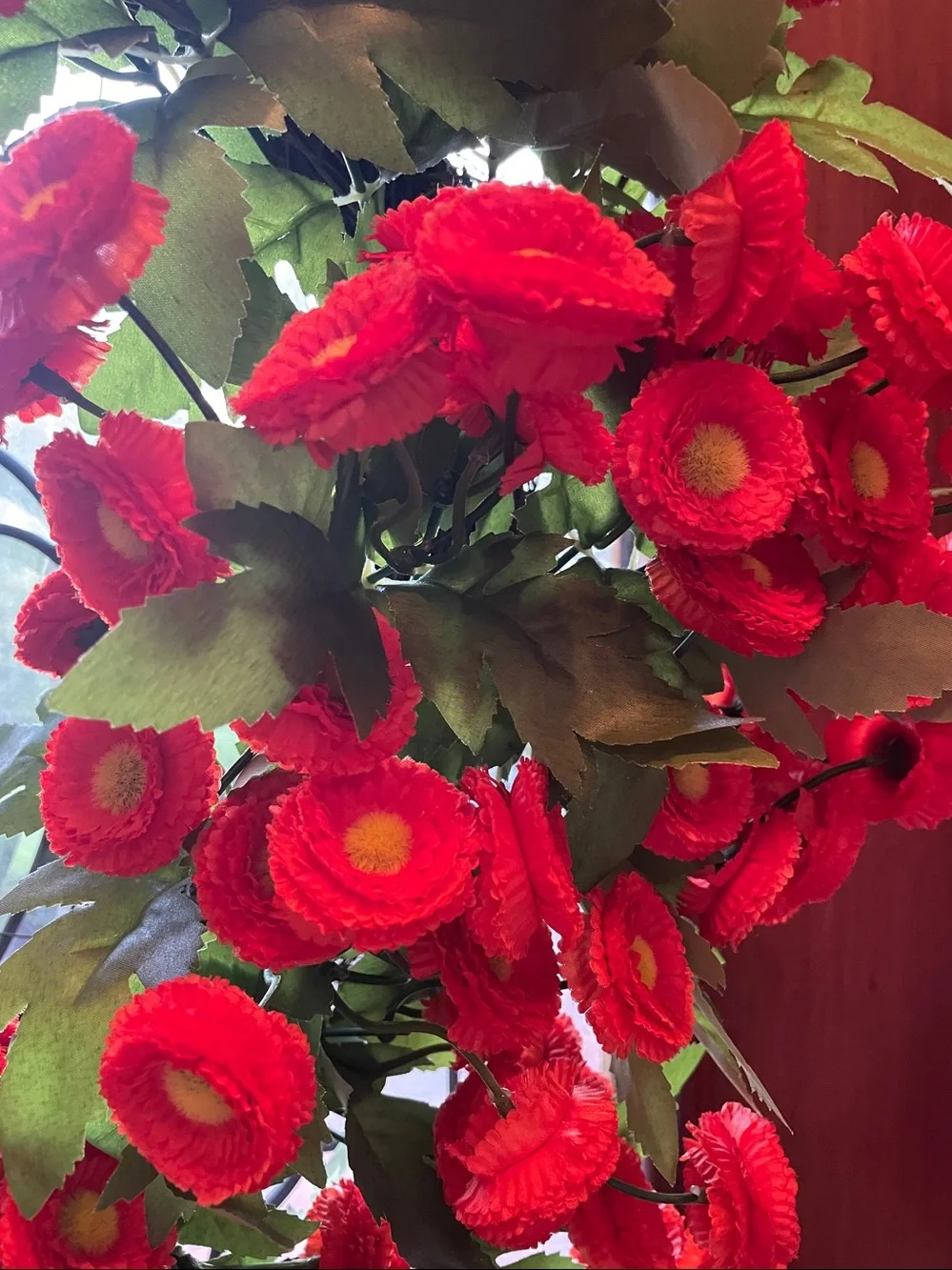 Orange Mum 25 inch Wreath Door Decor - Home Holiday